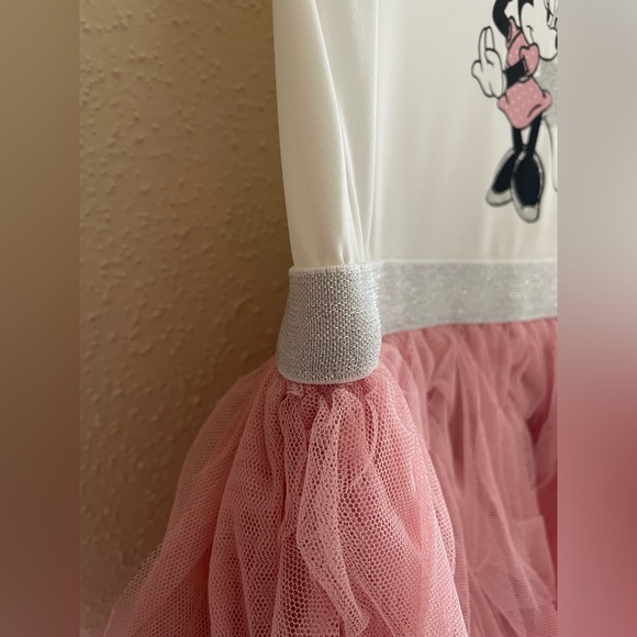 Disney Junior Minnie Mouse 3T Cream and Pink Tulle Dress - Picture 8 of 16